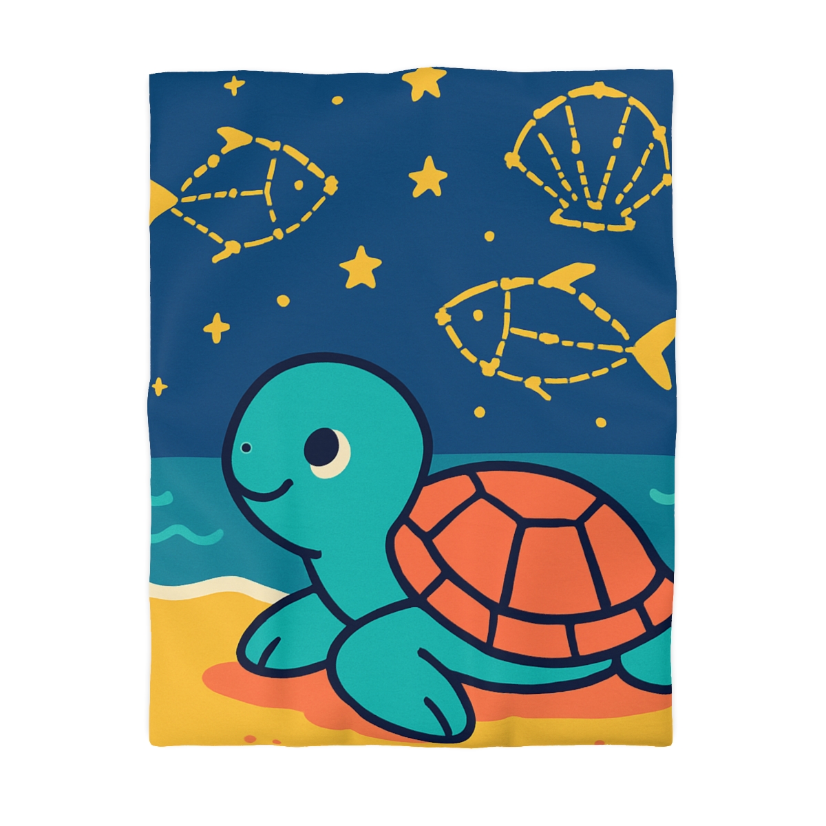 Stargazing Sea Turtle warm winter duvets