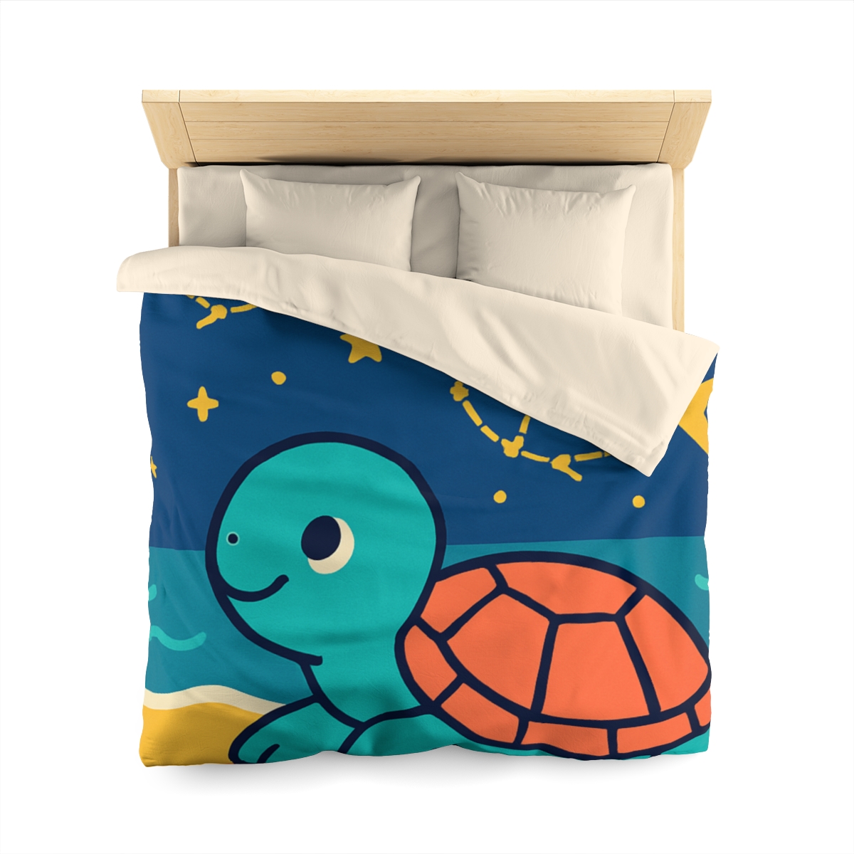 Stargazing Sea Turtle warm winter duvets