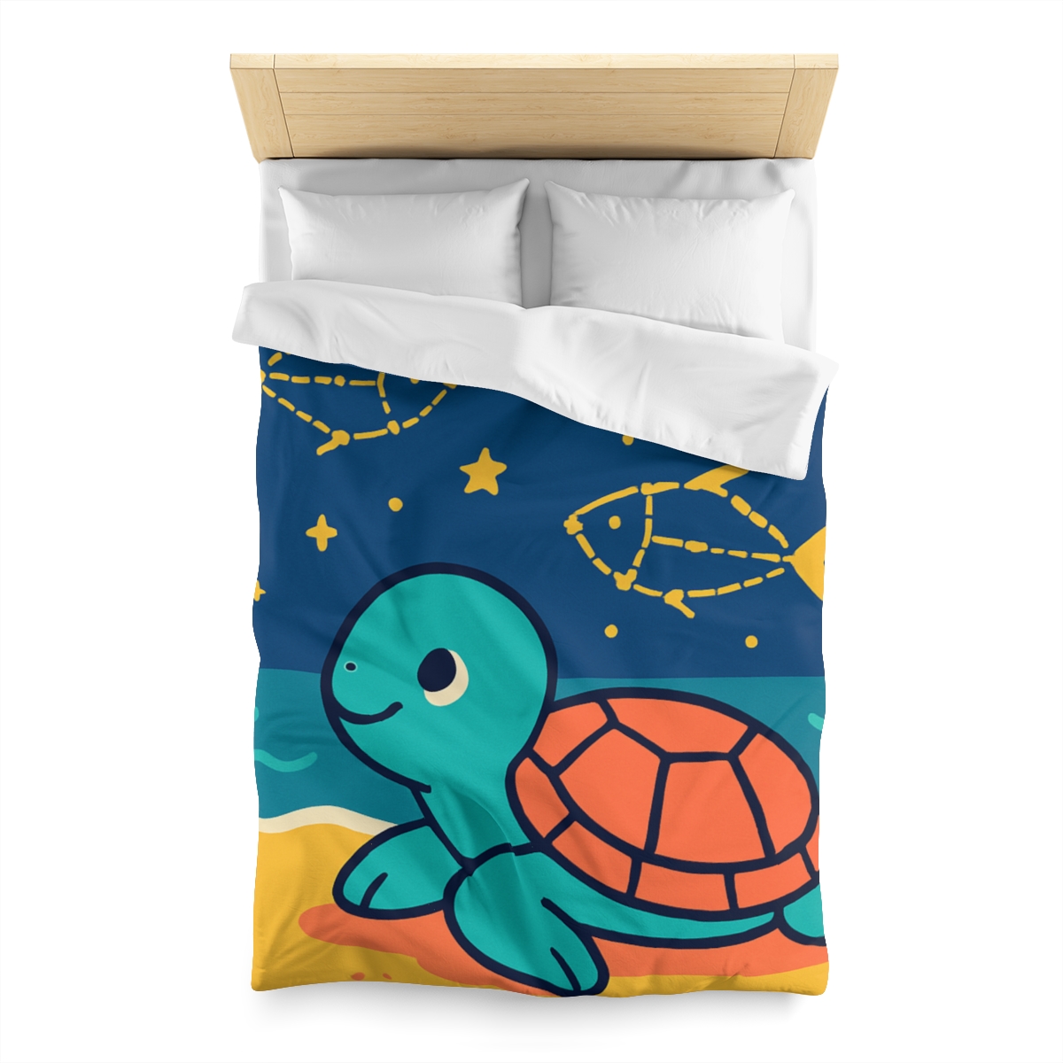 Stargazing Sea Turtle warm winter duvets