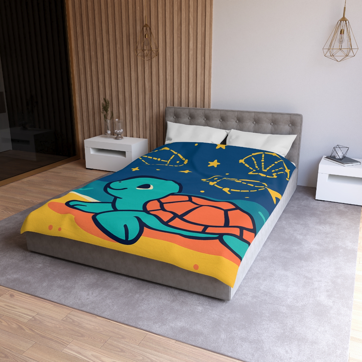 Stargazing Sea Turtle warm winter duvets