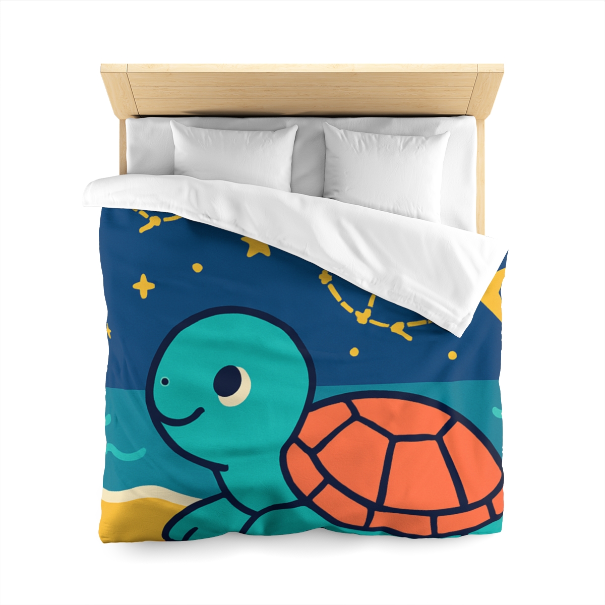 Stargazing Sea Turtle warm winter duvets