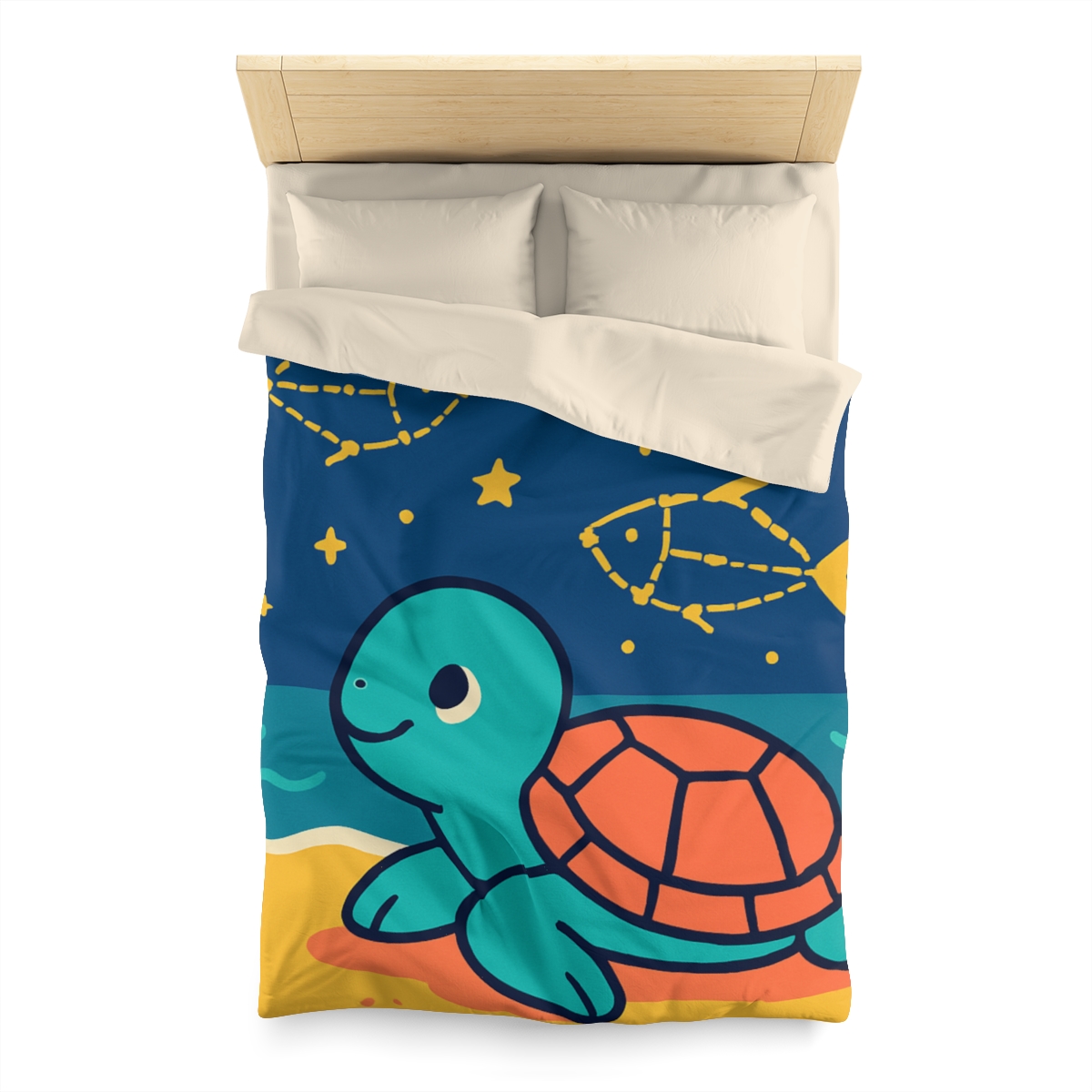 Stargazing Sea Turtle warm winter duvets