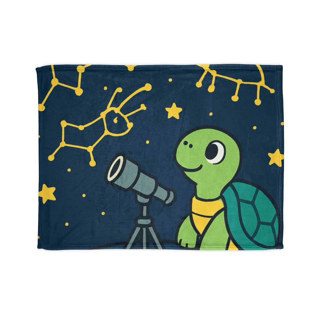 Stargazing Space Turtle trendy patterned blankets