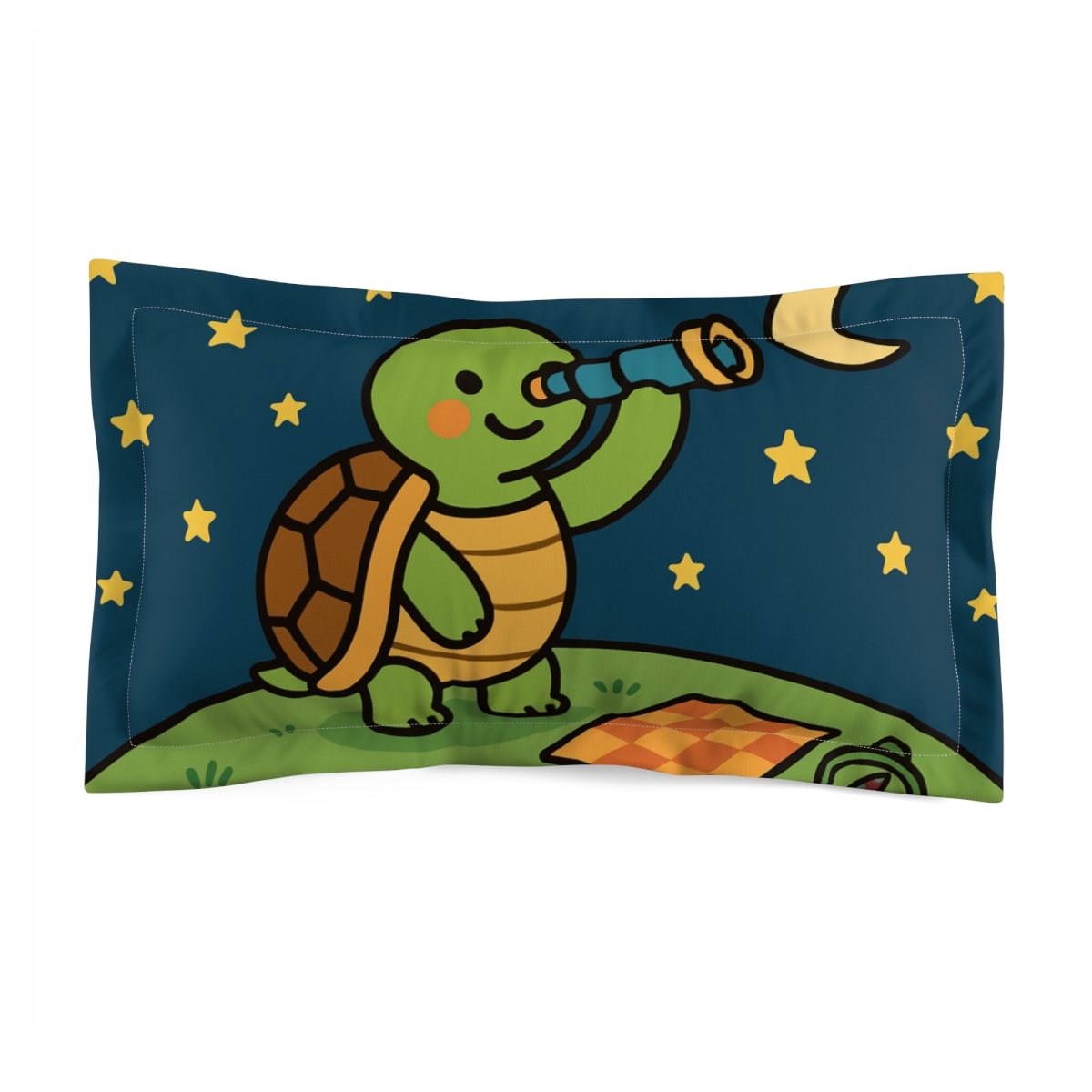 Stargazing Turtle Explorer custom pillows