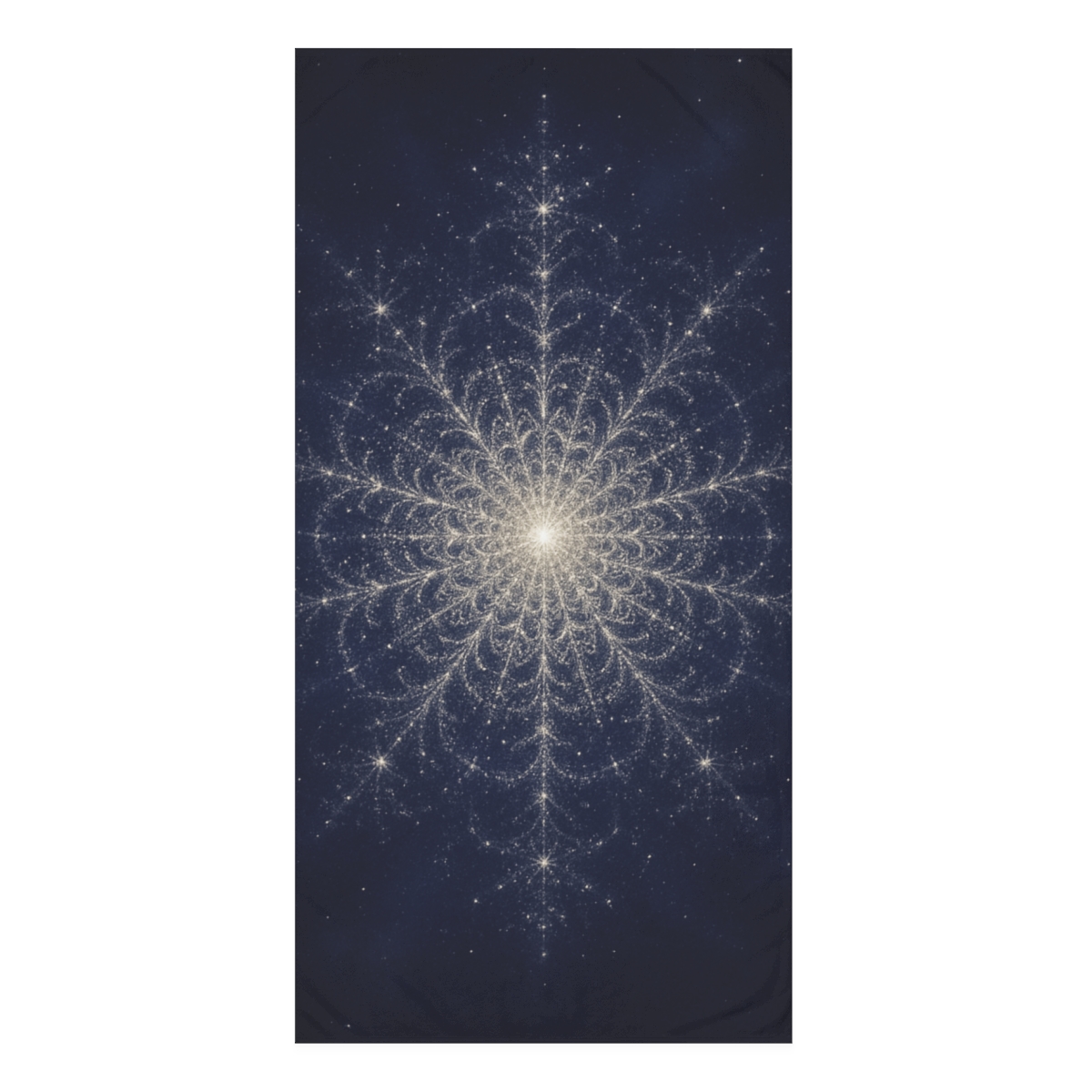 Starlace Fractal Bloom designer printed towels