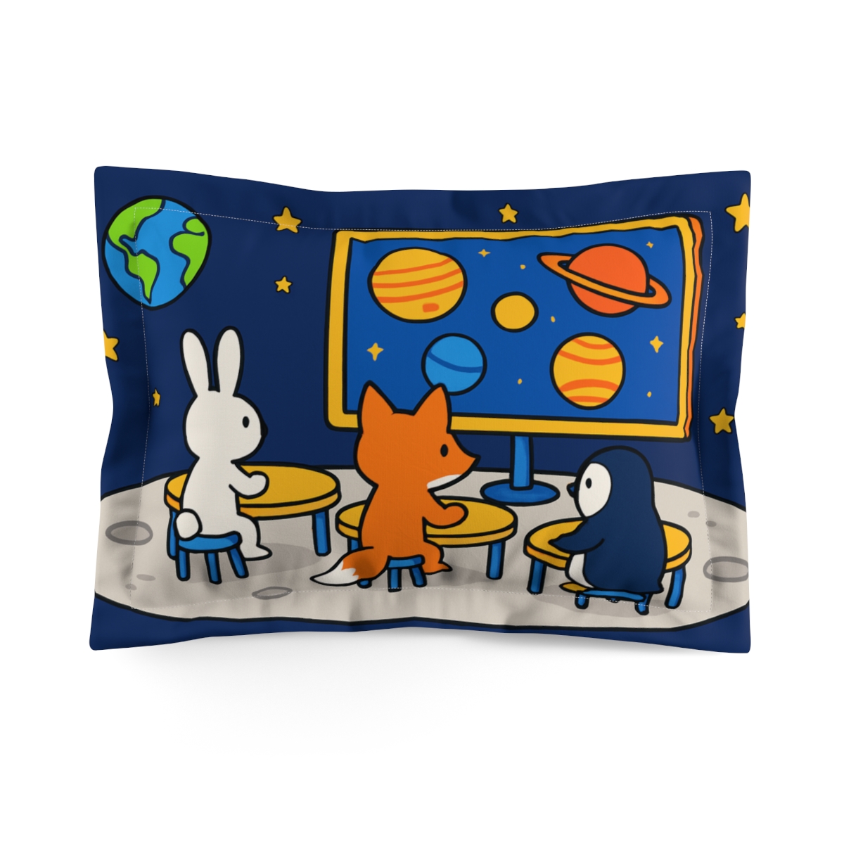 Starlight Classroom On The Moon soft plush pillows