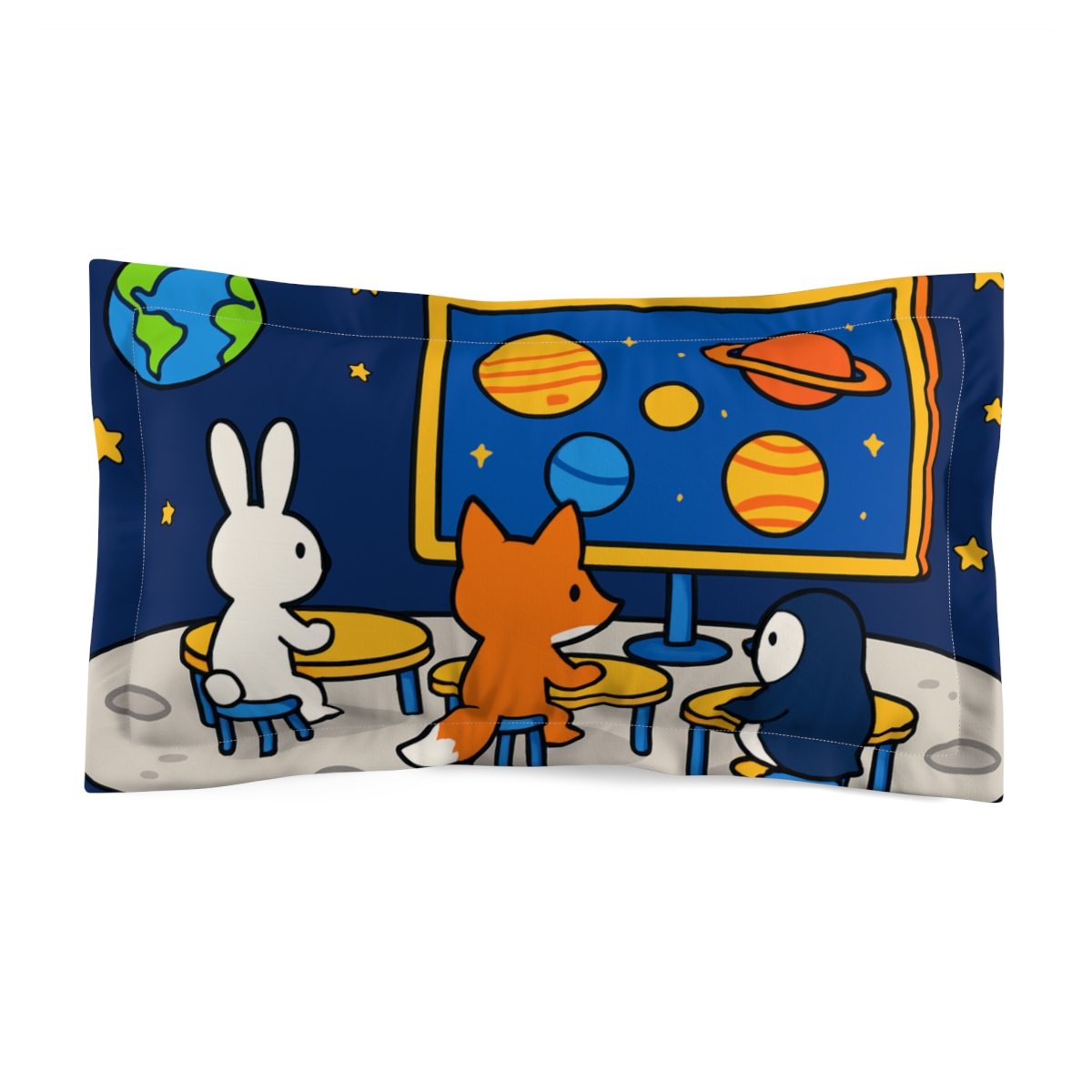 Starlight Classroom On The Moon soft plush pillows