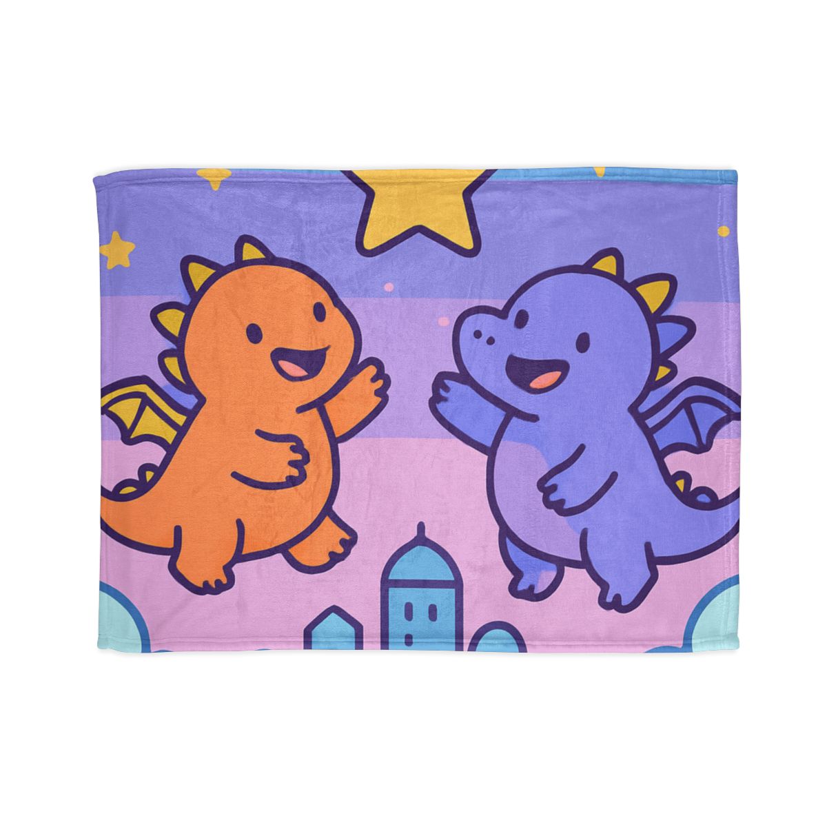Starlight Cloud City Dragons trendy patterned blankets