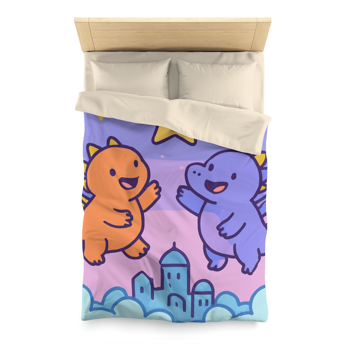 Starlight Cloud City Dragons warm winter duvets