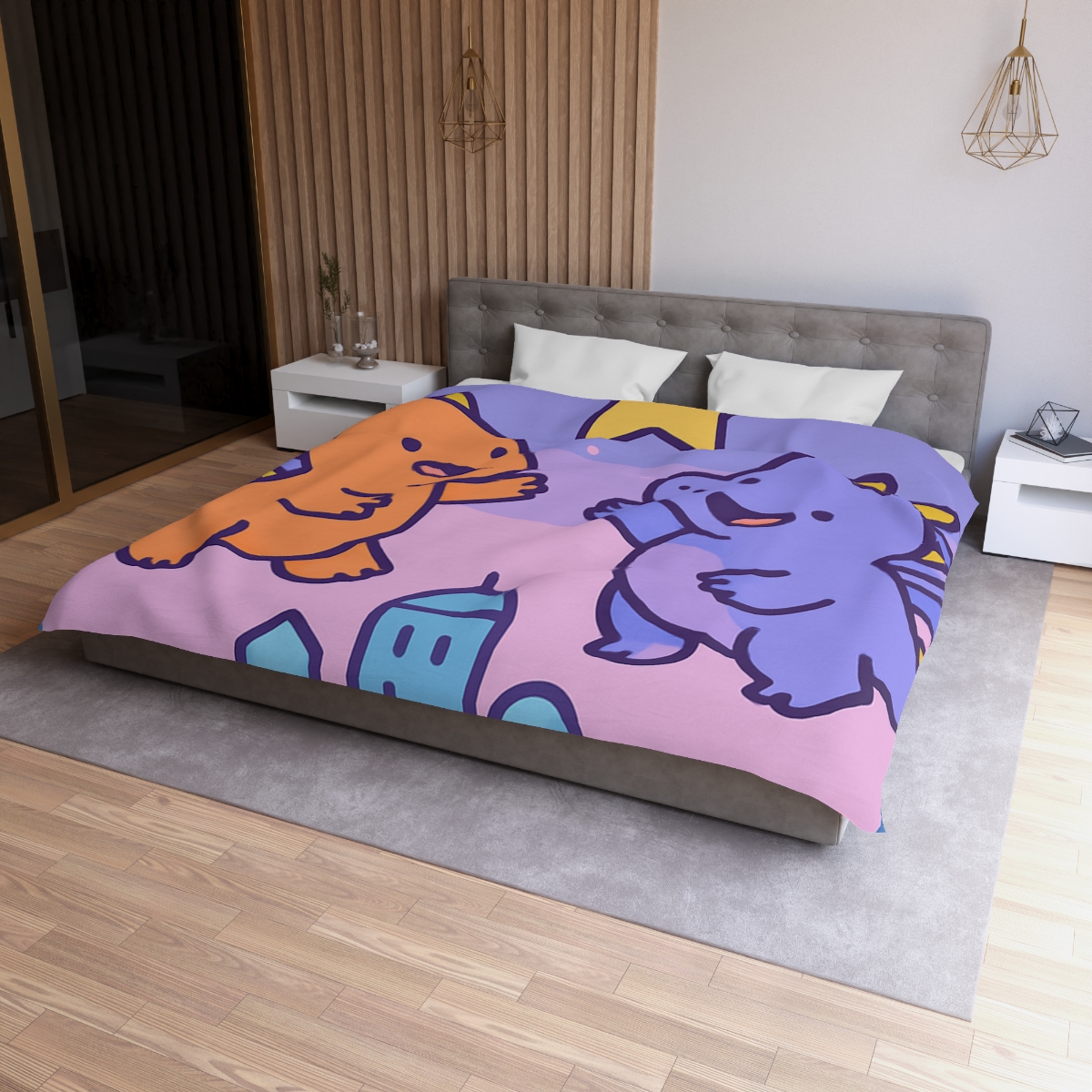 Starlight Cloud City Dragons warm winter duvets