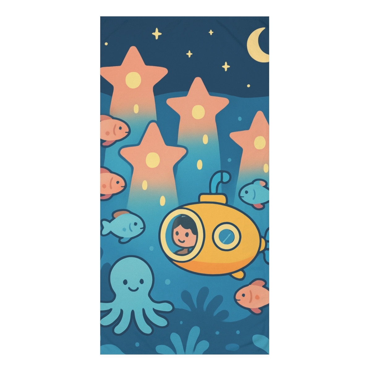 Starlight Coral City Under The Sea decorative home towelscustom towels
