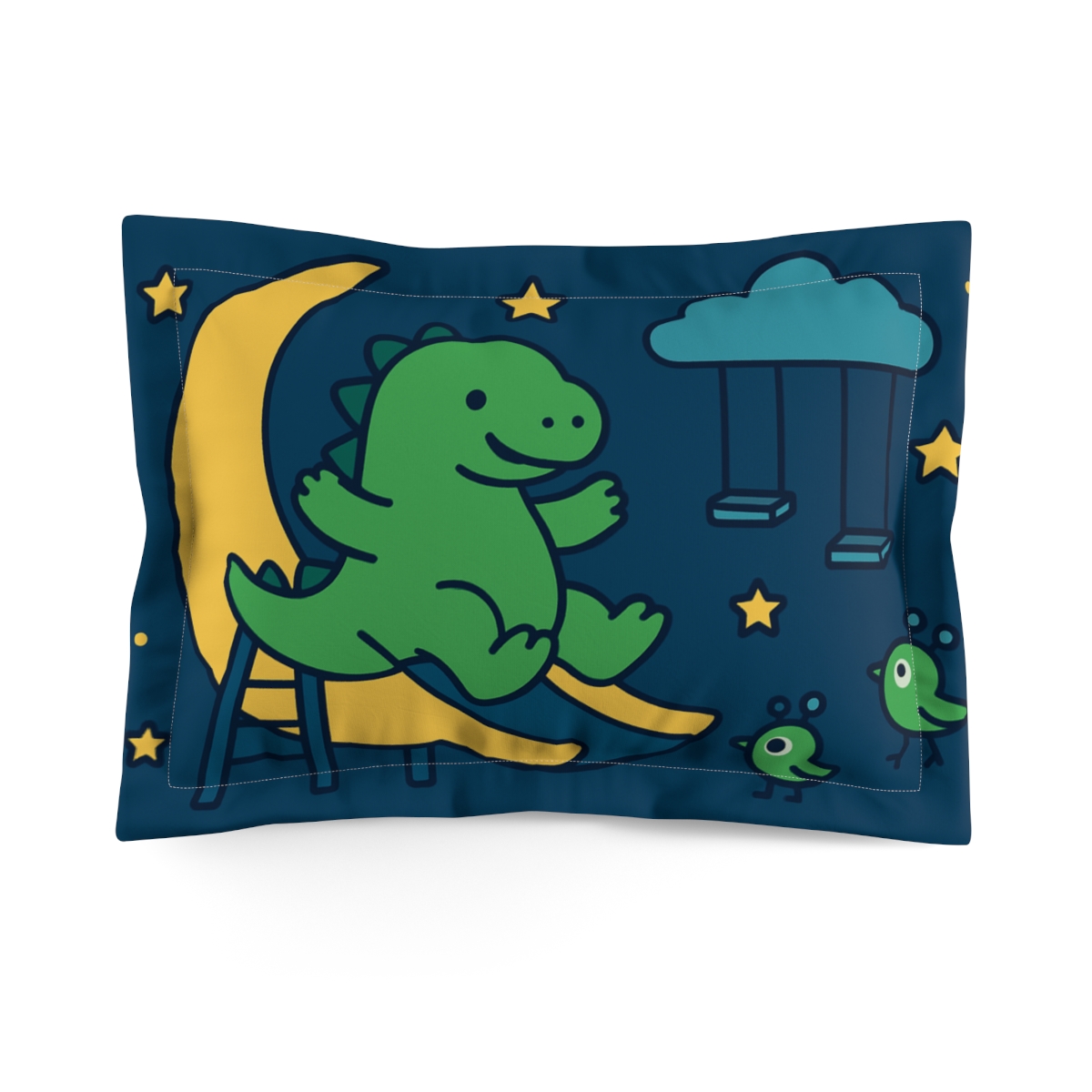 Starlight Dino Playground stylish throw pillows