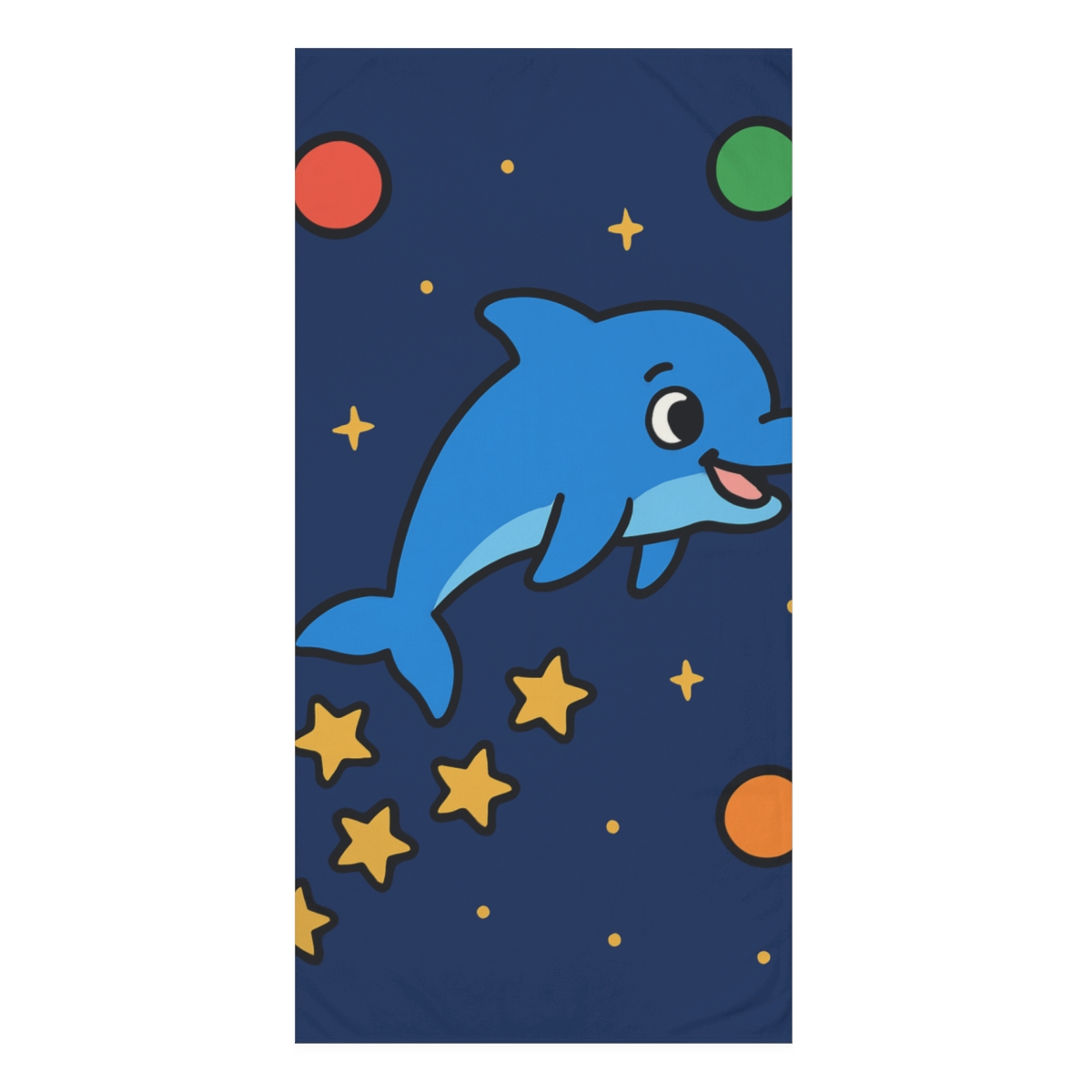 Starlight Dolphin Space Swim trendy hand towels