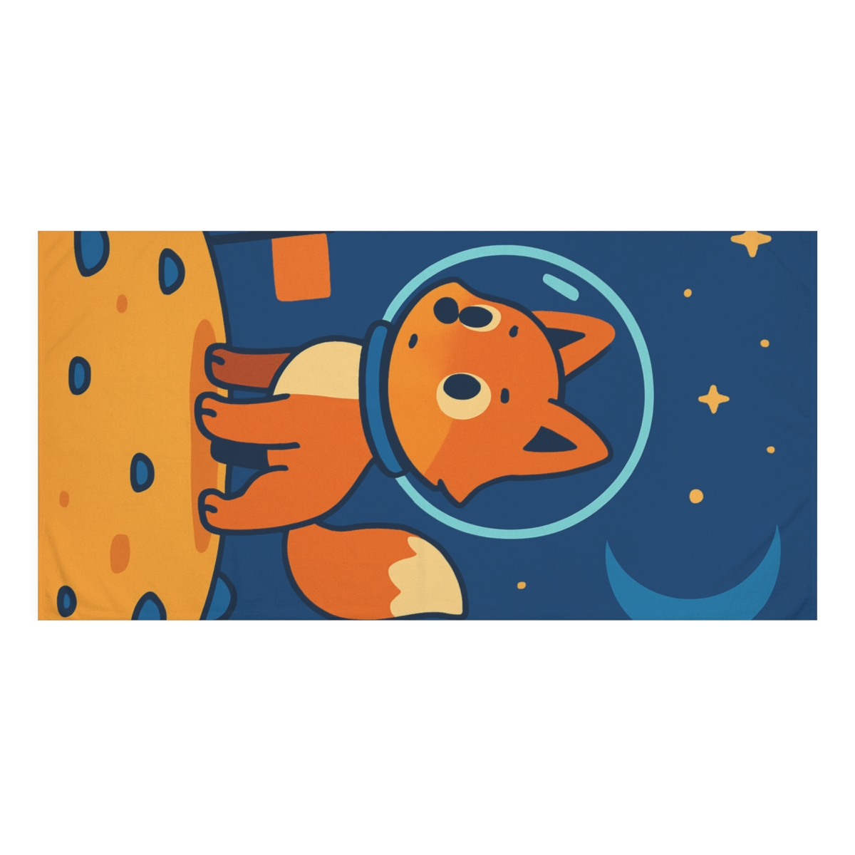 Starlight Explorer Fox soft cotton towels