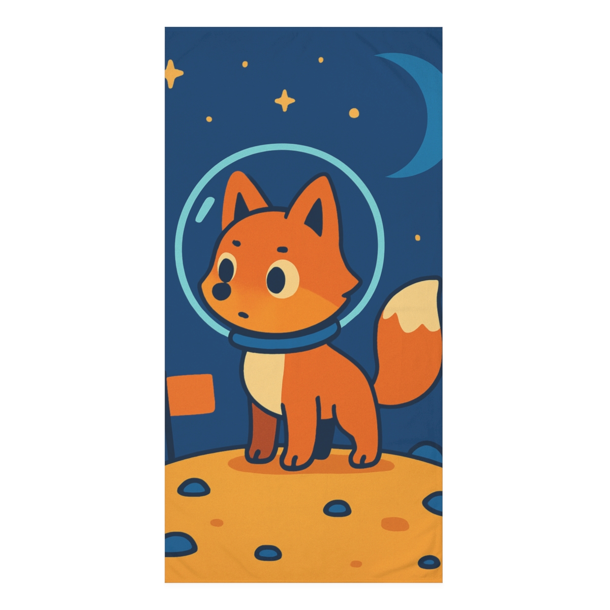 Starlight Explorer Fox soft cotton towels