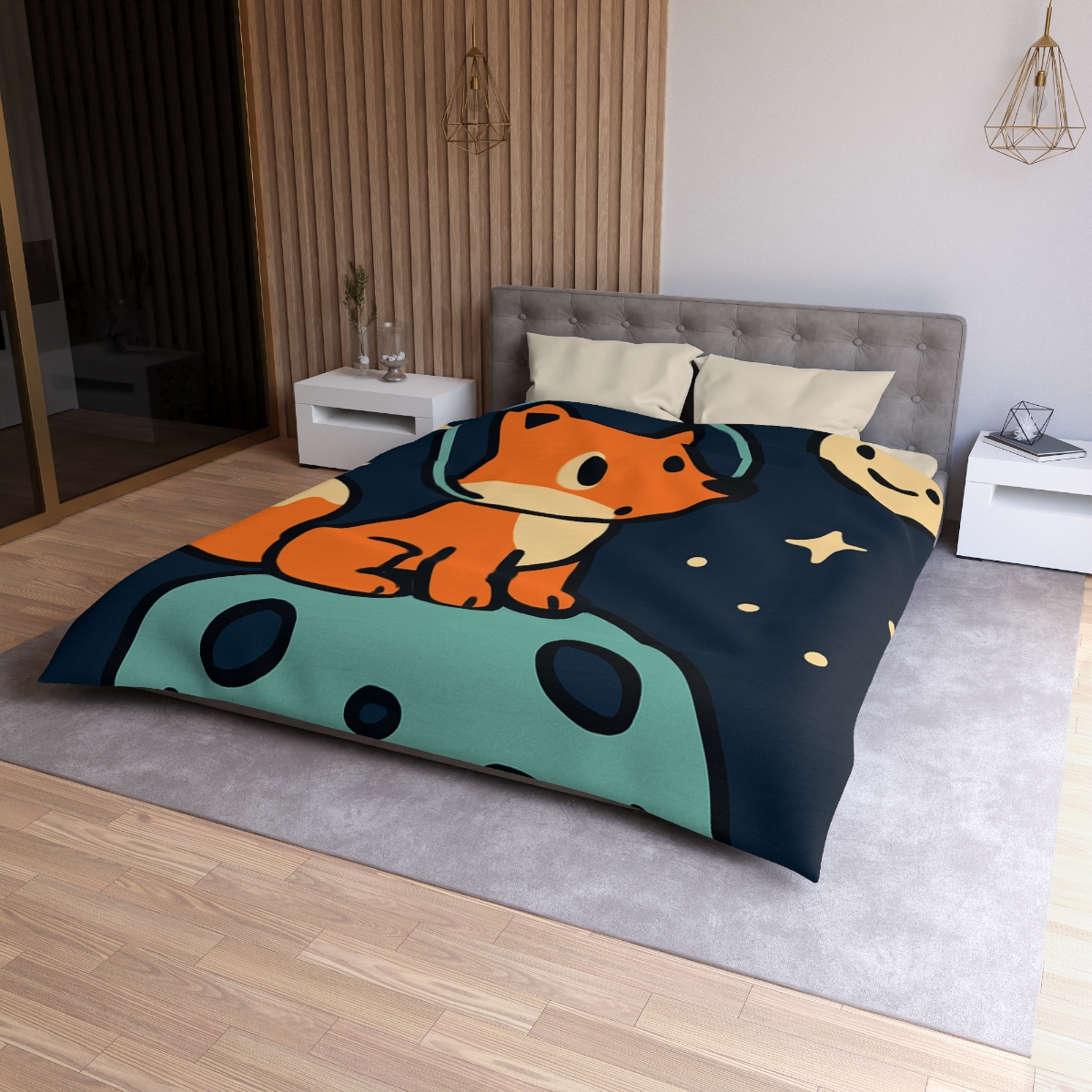 Starlight Explorer Fox soft comforter duvets