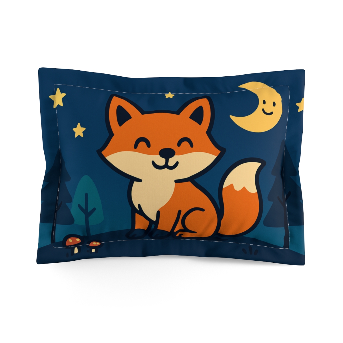 Starlight Forest Fox stylish throw pillows