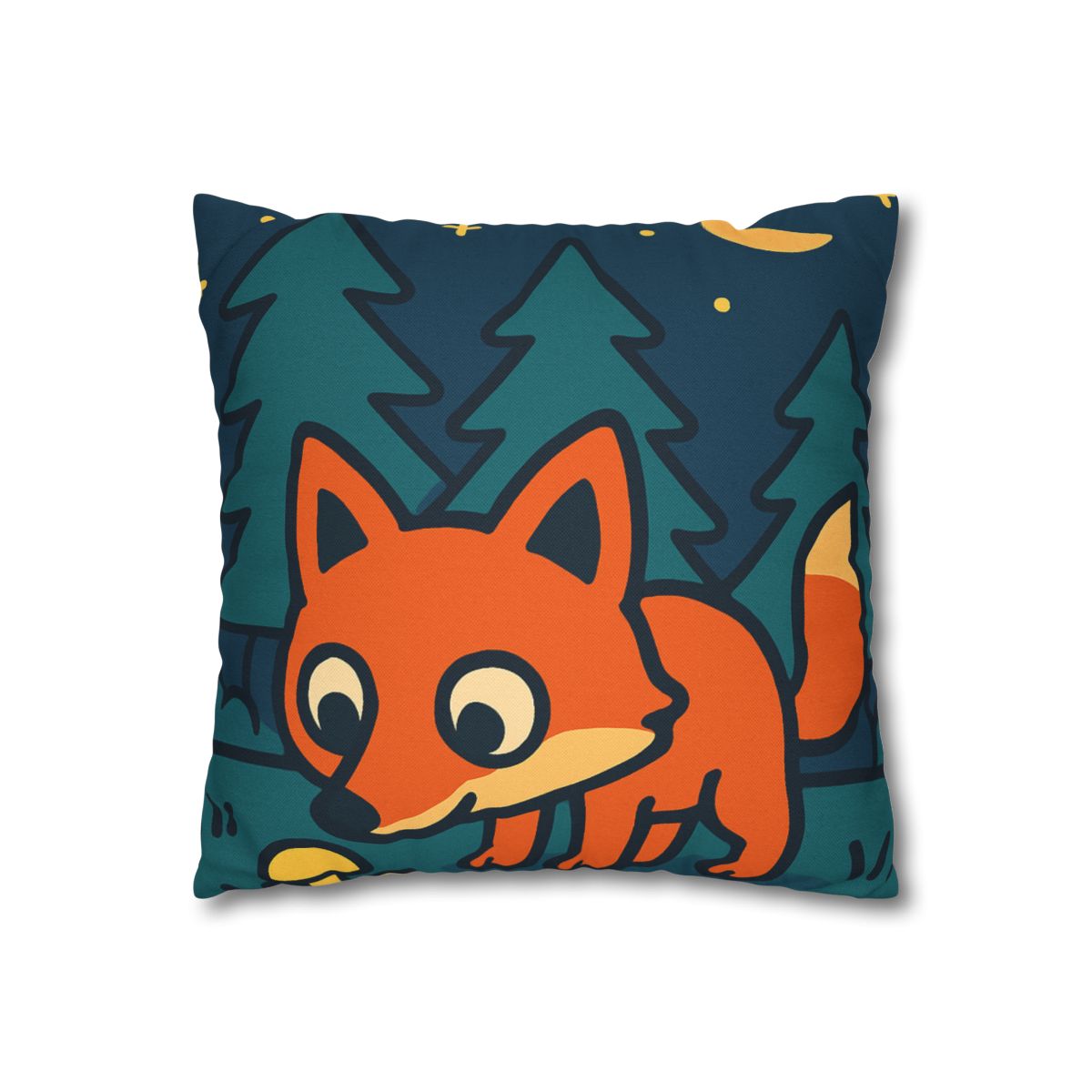 Starlight Forest Fox designer print pillow cases
