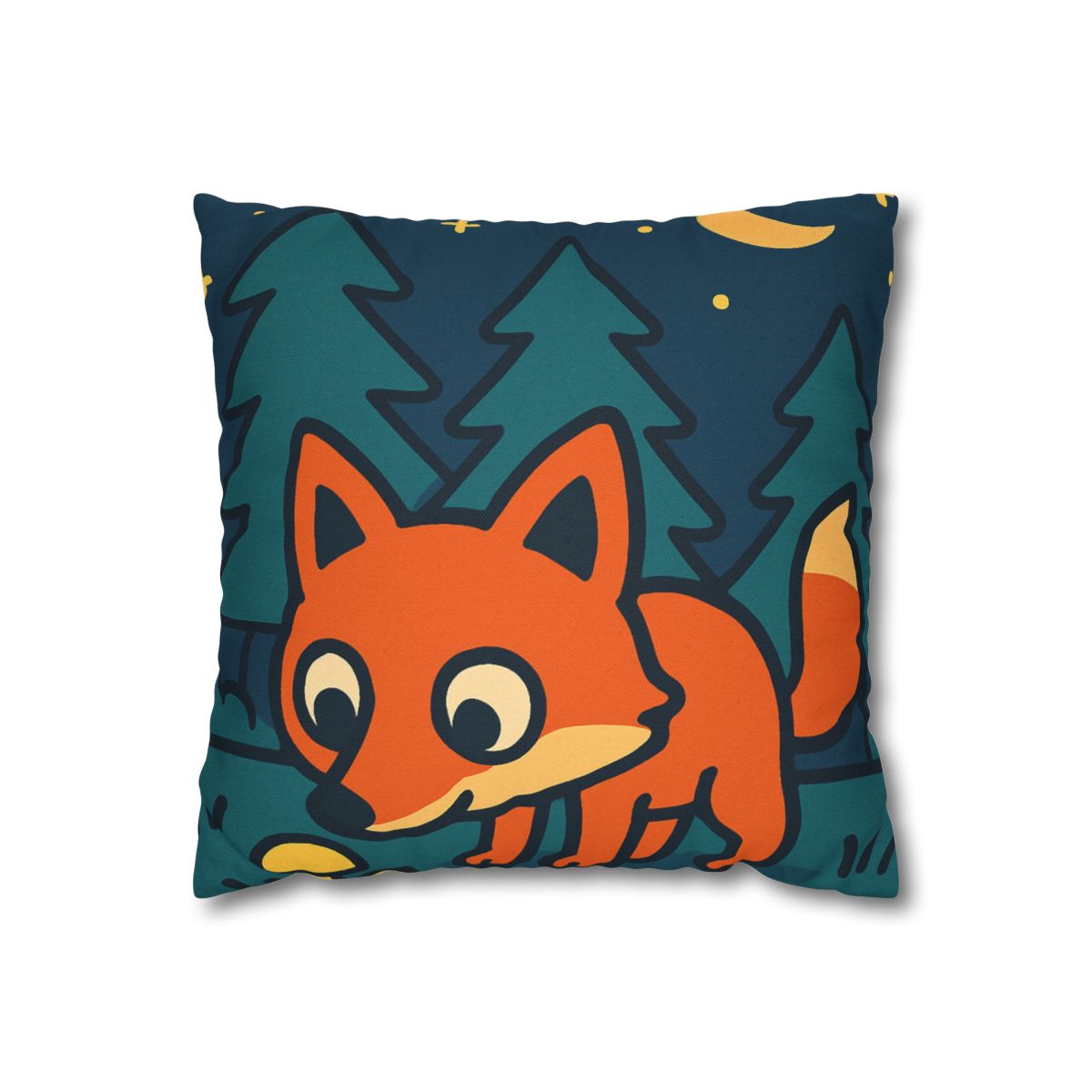Starlight Forest Fox designer print pillow cases