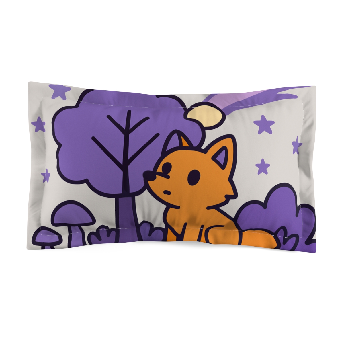 Starlight Forest Fox personalized decorative pillows