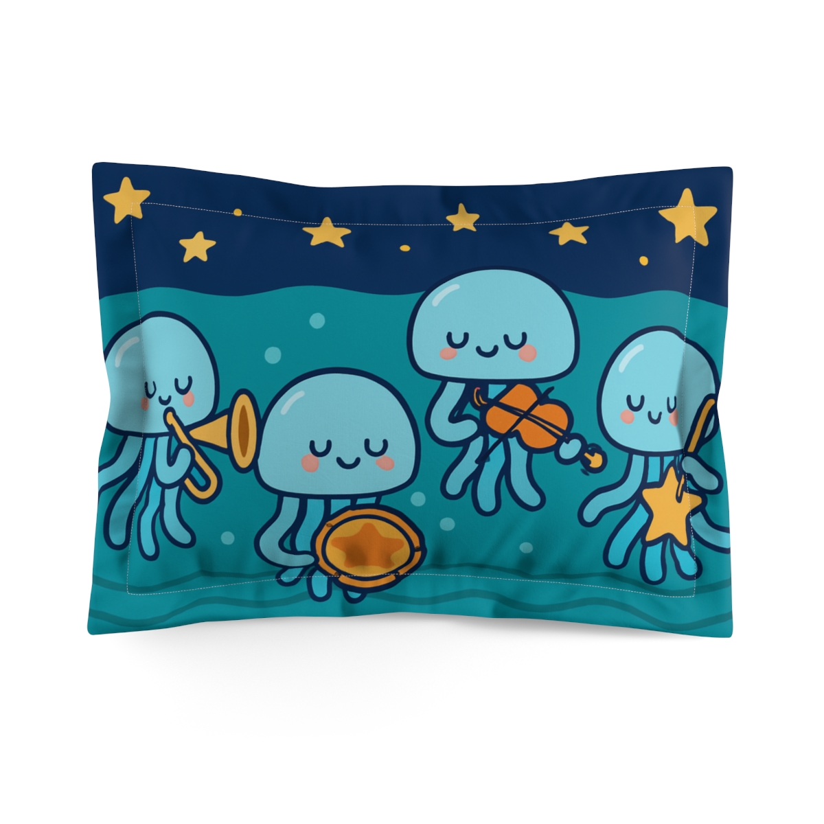 Starlight Jellyfish Orchestra custom pillows