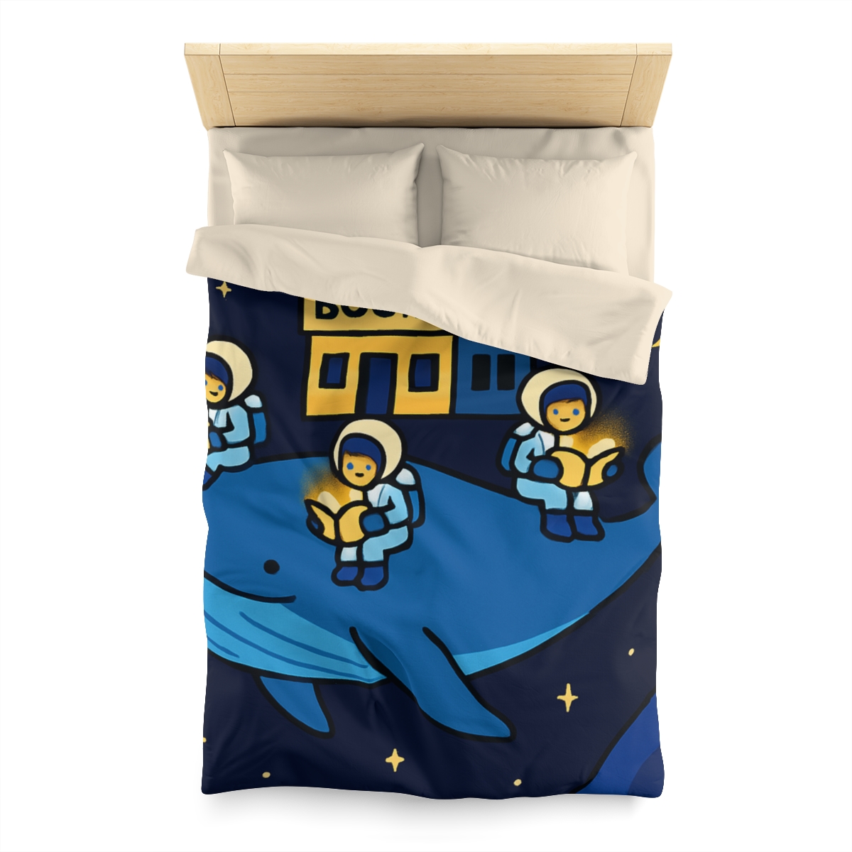Starlight Library On A Floating Whale trendy bedroom duvets