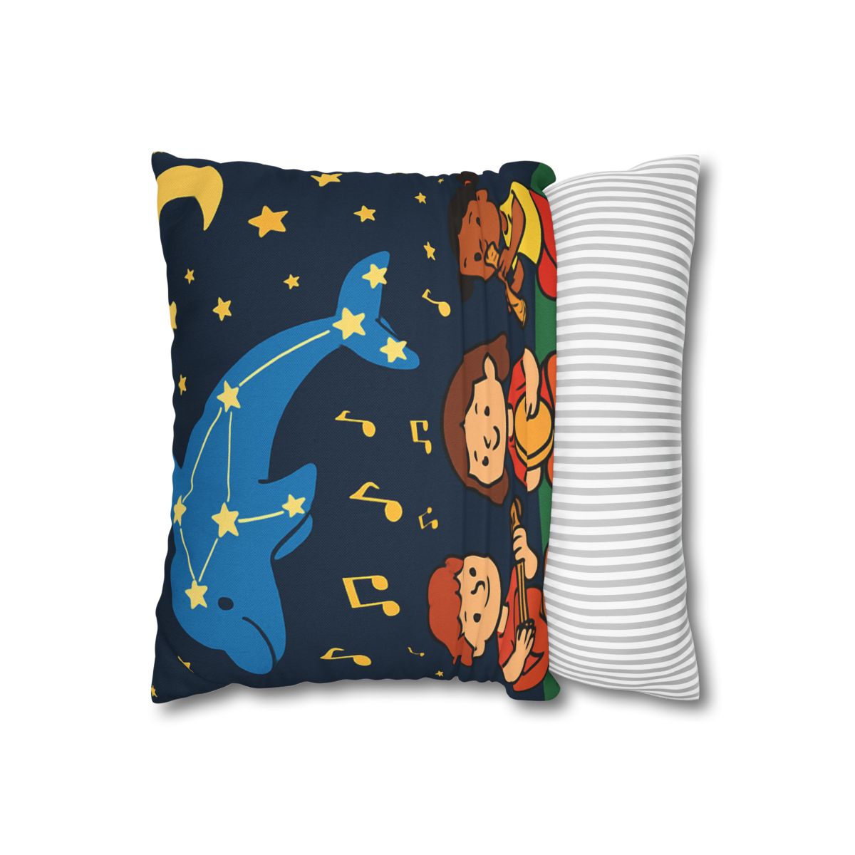 Starlight Orchestra Of The Dolphin Constellation designer print pillow cases