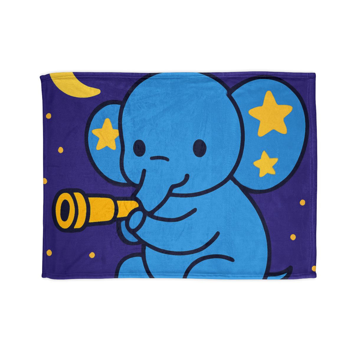Starlight Safari Elephant personalized cozy blankets
