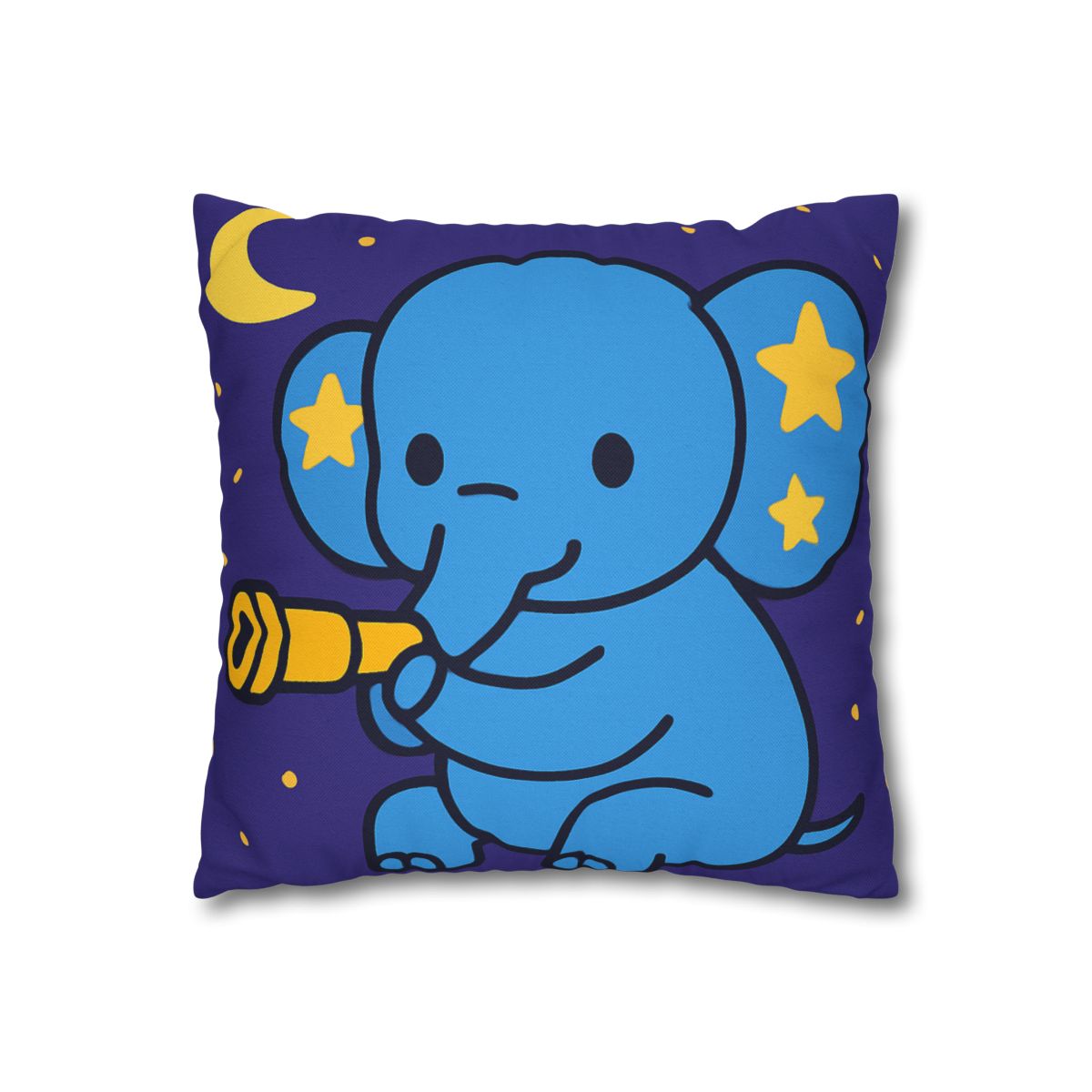 Starlight Safari Elephant designer print pillow cases