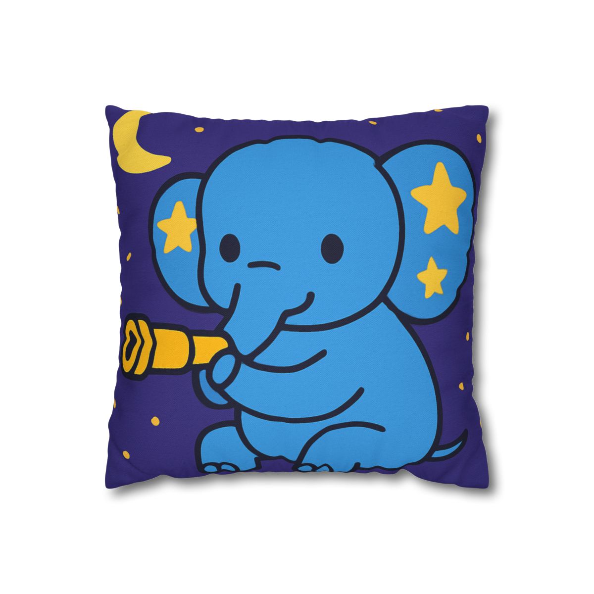 Starlight Safari Elephant designer print pillow cases