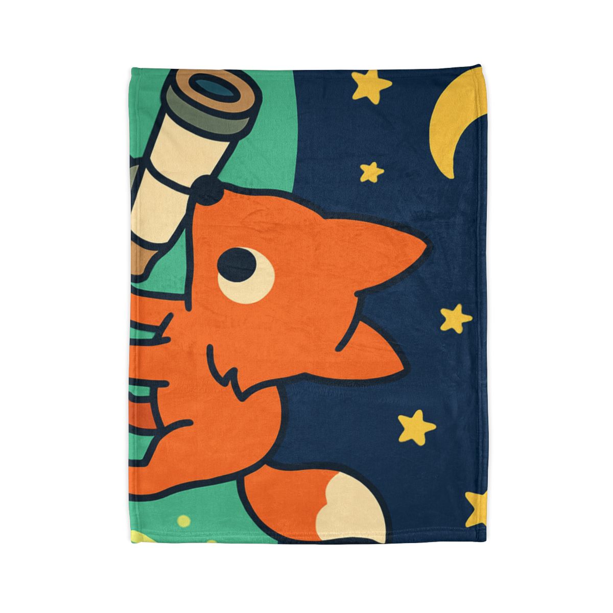 Starlight Safari Fox soft fleece blankets