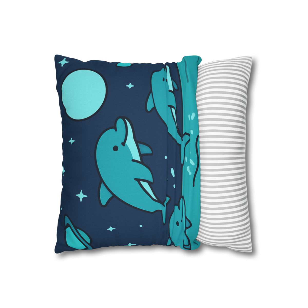 Starlight Sea And The Cosmic Dolphins custom pillow cases