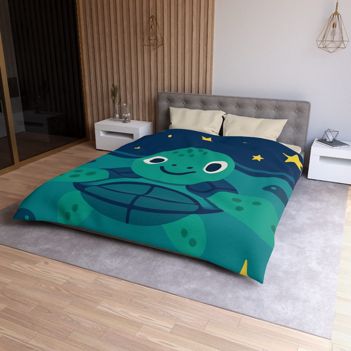 Starlight Sea Turtle unique patterned duvets