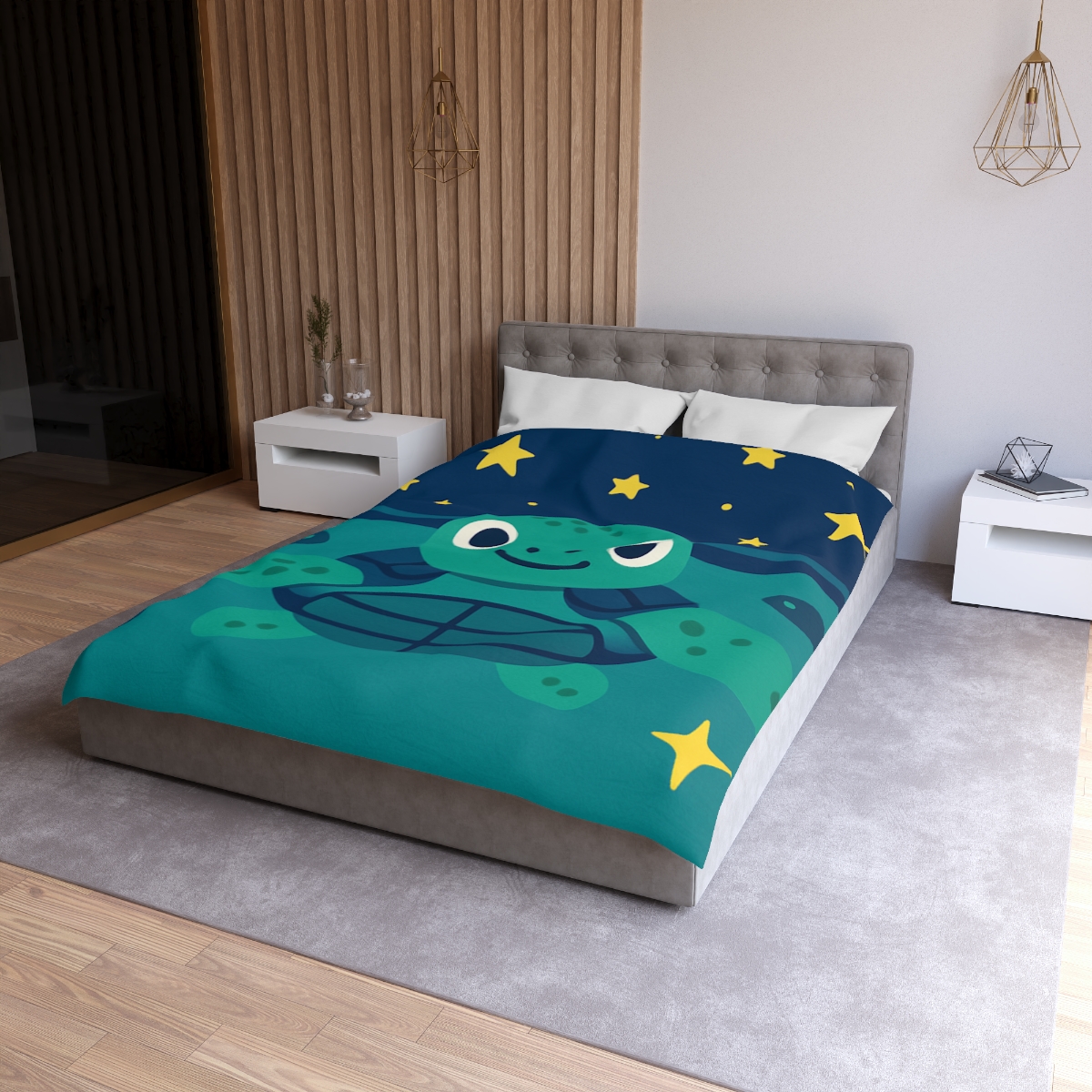 Starlight Sea Turtle unique patterned duvets