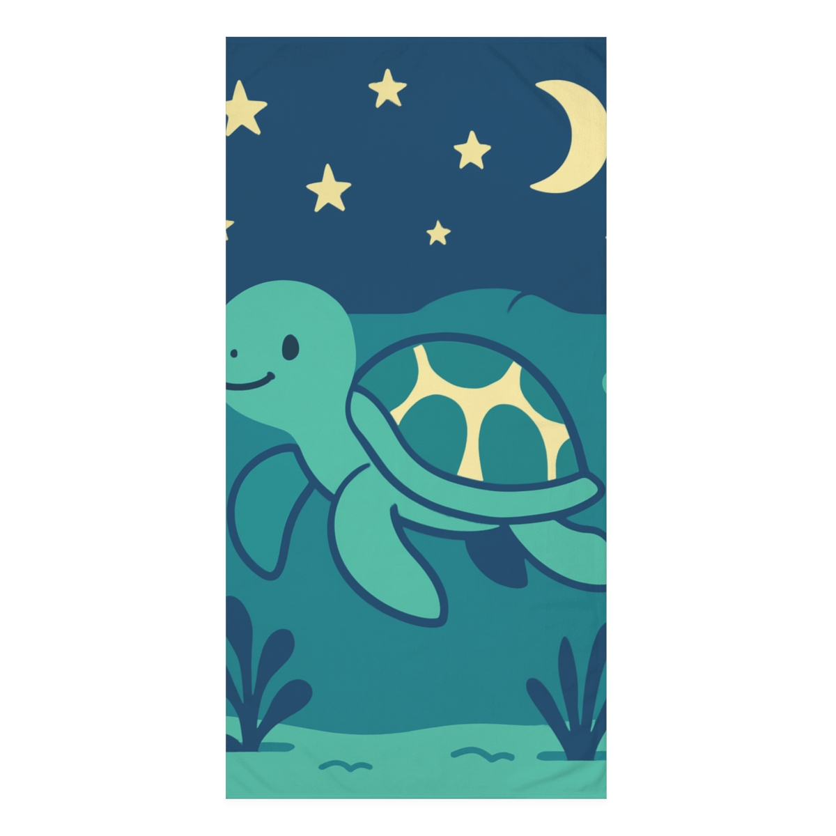Starlight Sea Turtle comfortable face towels