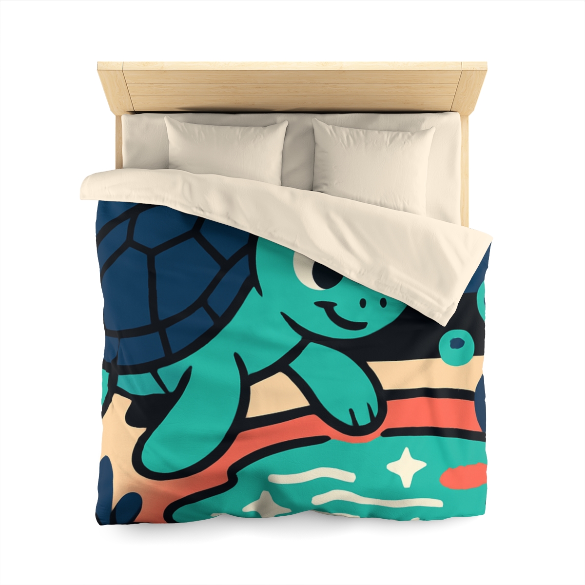 Starlight Sea Turtle Adventure personalized bedding duvets