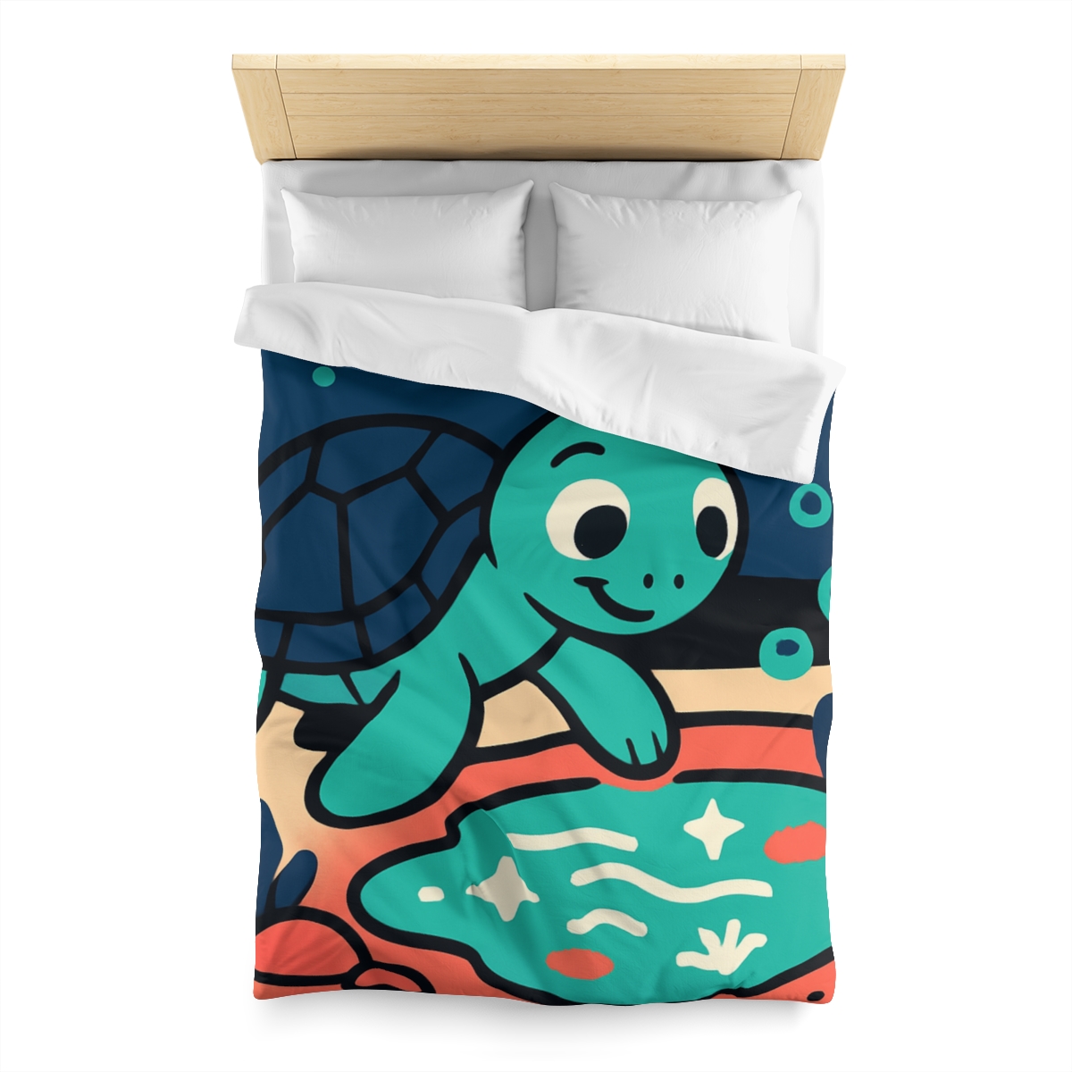 Starlight Sea Turtle Adventure personalized bedding duvets