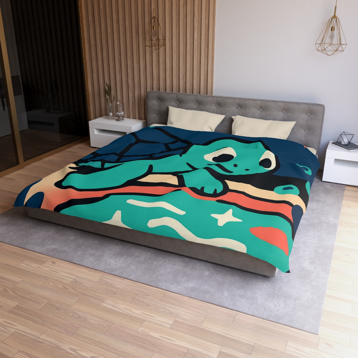 Starlight Sea Turtle Adventure personalized bedding duvets