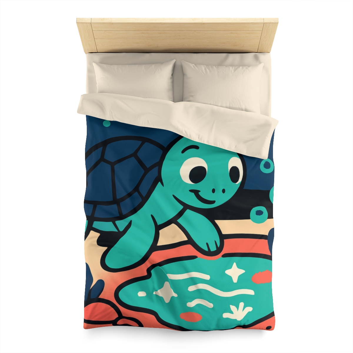 Starlight Sea Turtle Adventure personalized bedding duvets