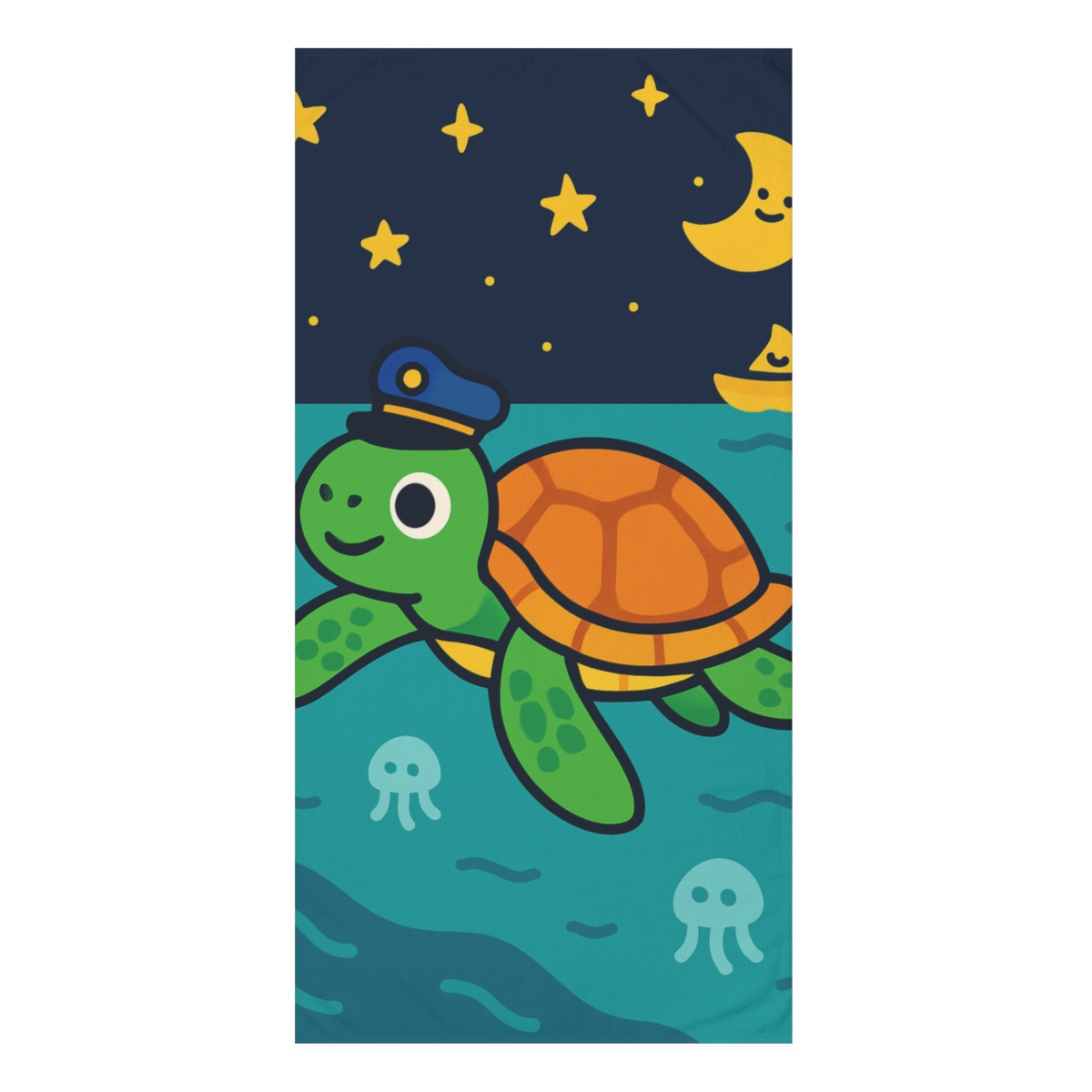 Starlight Sea Turtle Expedition soft cotton towels