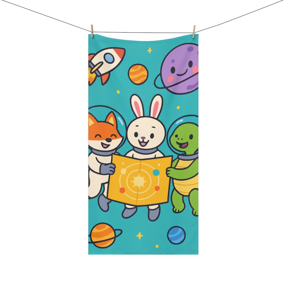 Starlight Space Explorers stylish beach towels