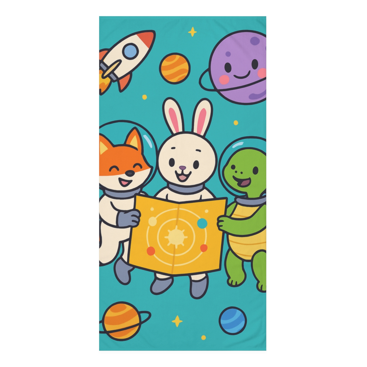 Starlight Space Explorers stylish beach towels