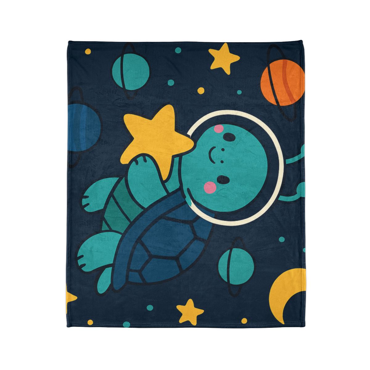 Starlight Space Turtle soft fleece blankets