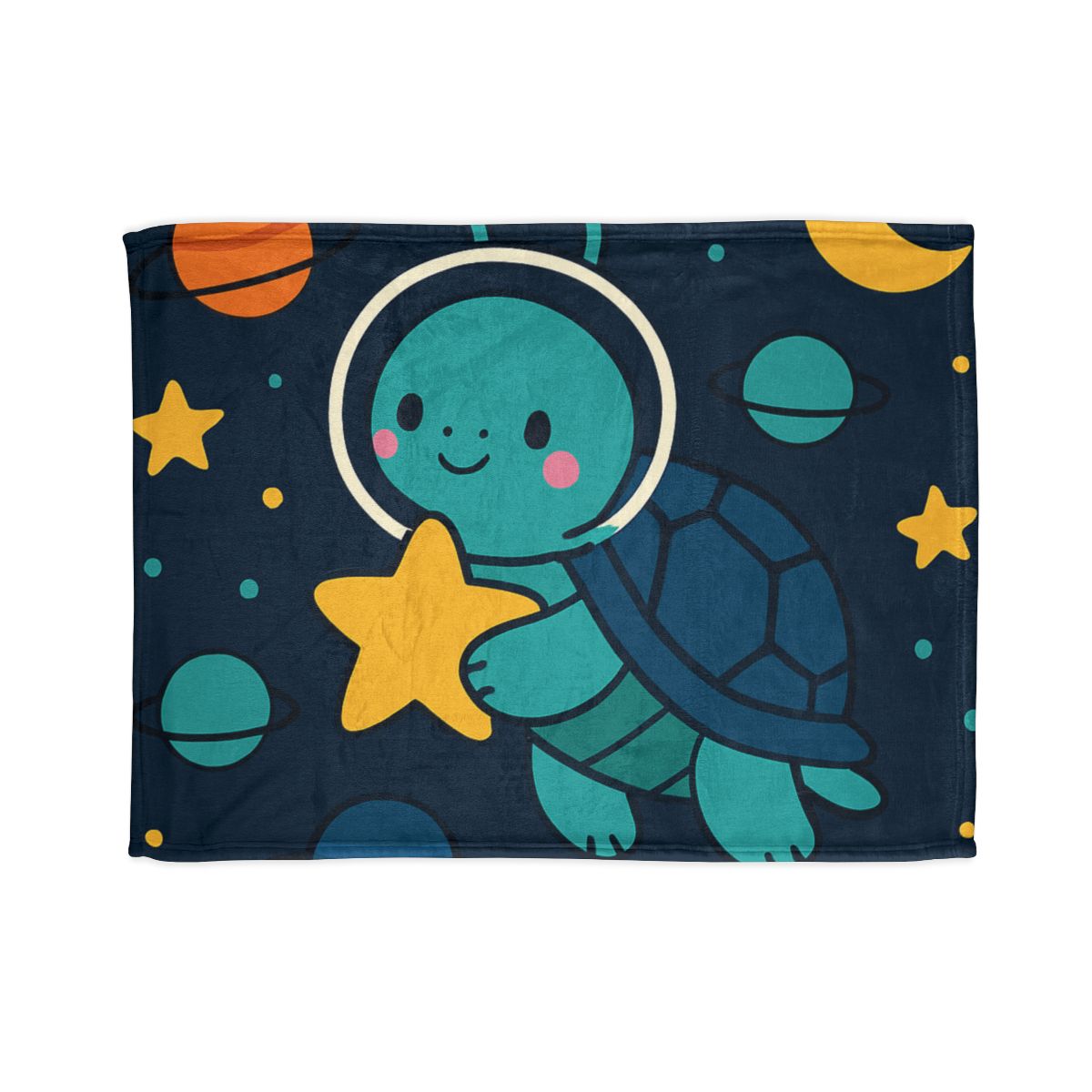 Starlight Space Turtle soft fleece blankets