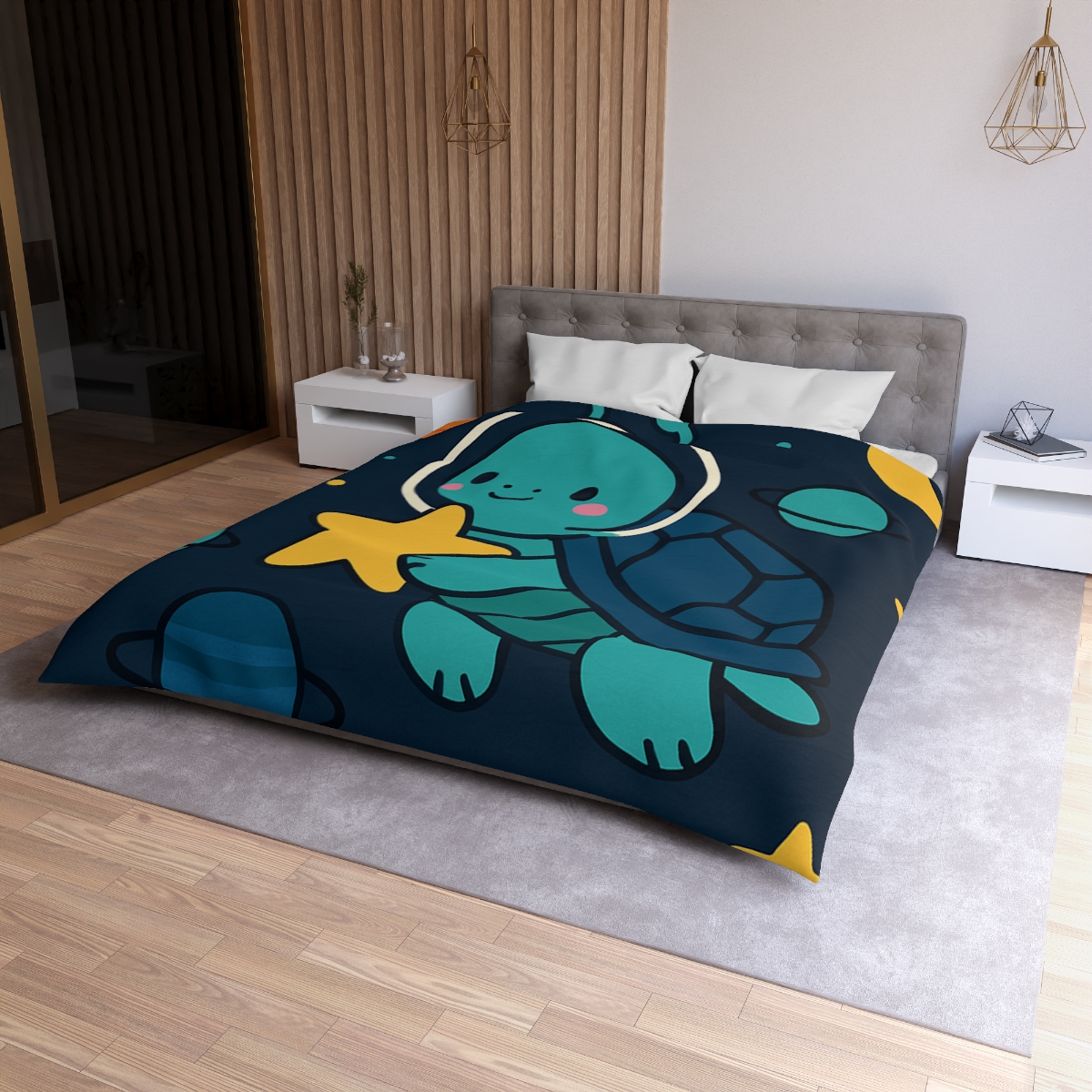 Starlight Space Turtle trendy bedroom duvets