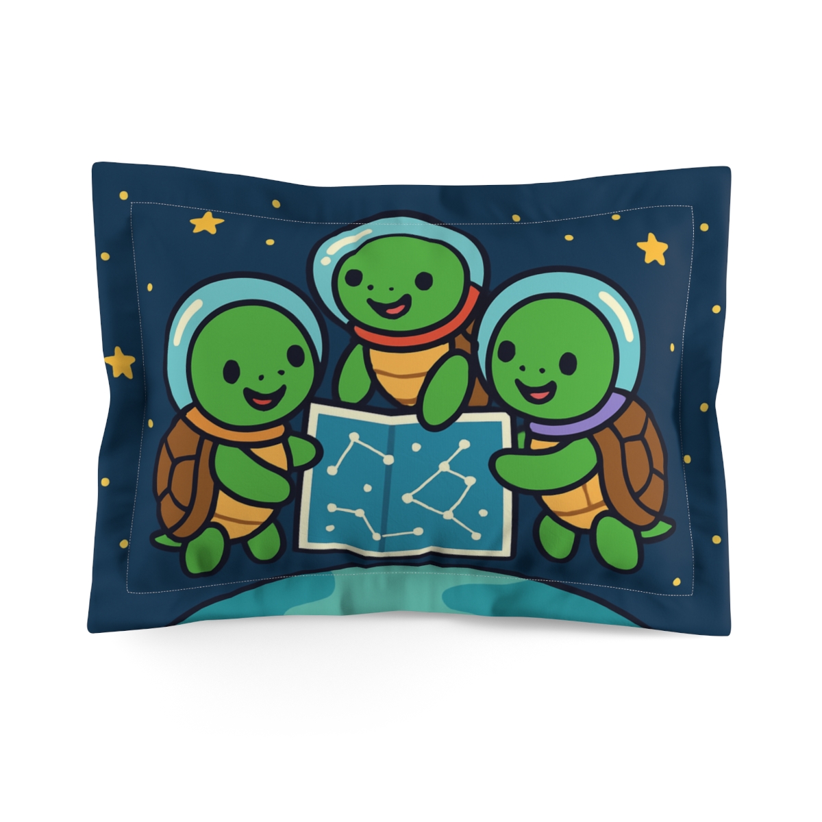 Starlight Space Turtles trendy accent pillows