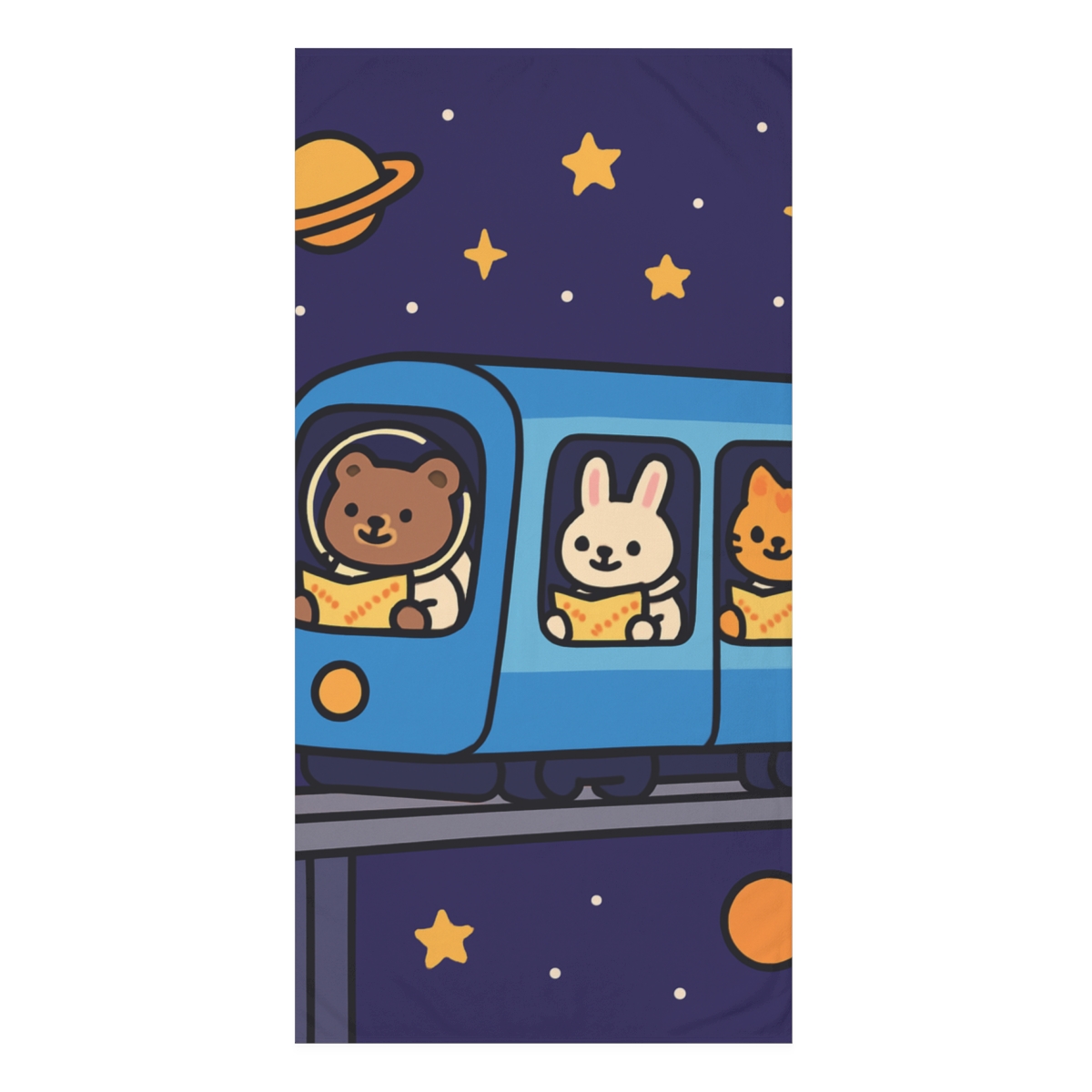 Starlight Subway Of The Milky Way designer printed towels