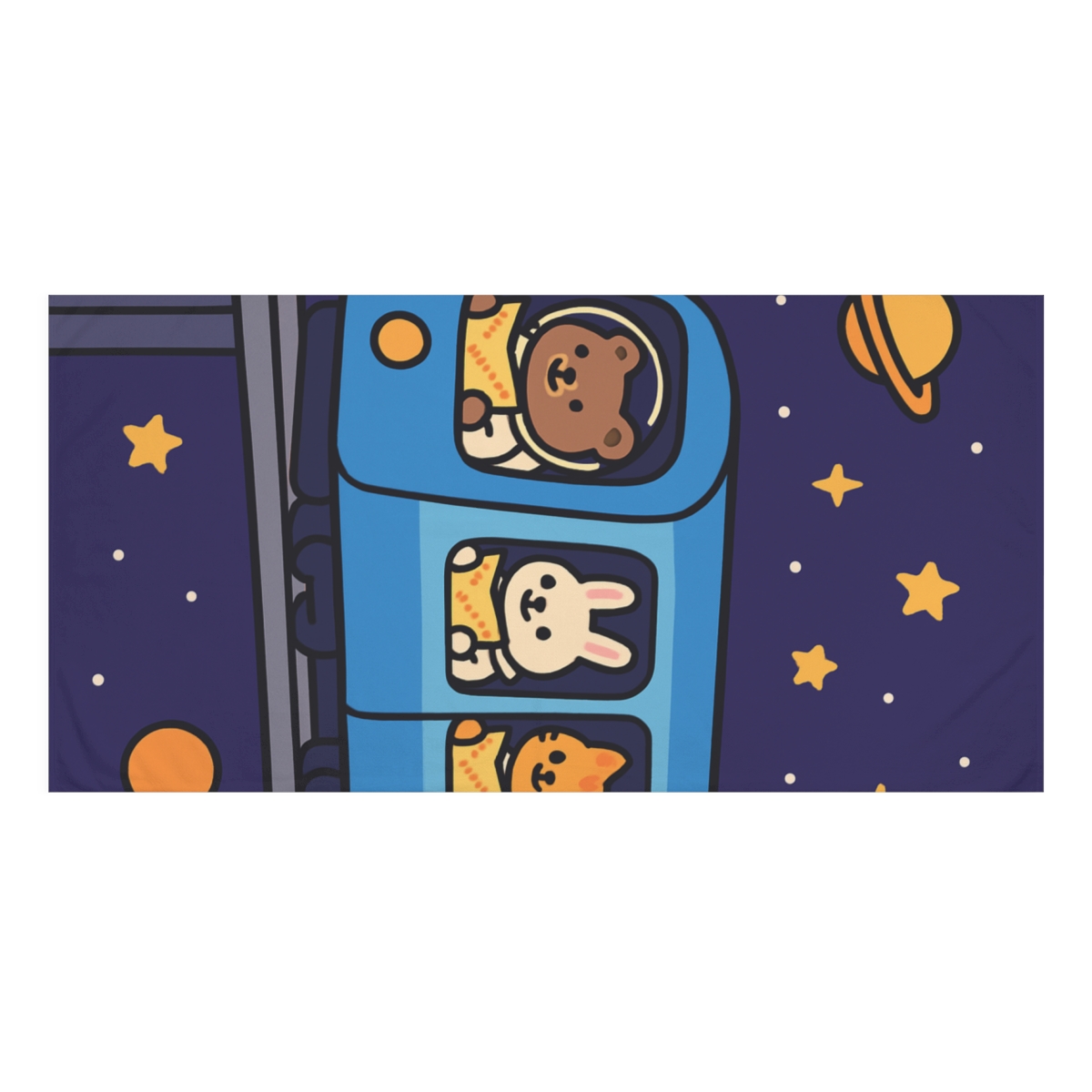 Starlight Subway Of The Milky Way designer printed towels