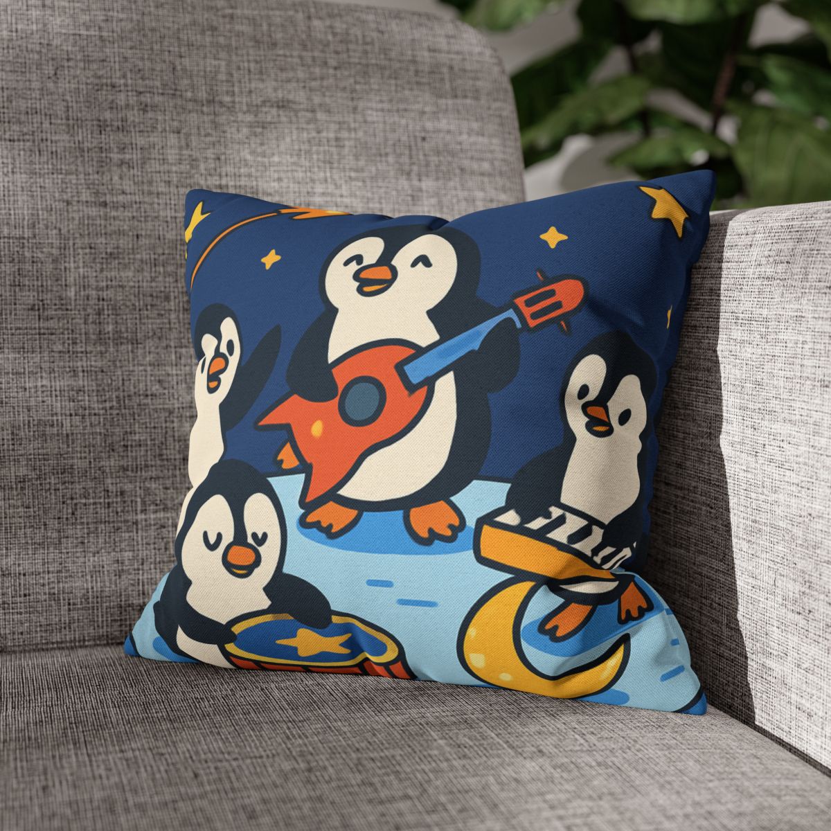 Starlight Symphony Penguin Band unique gift pillow cases