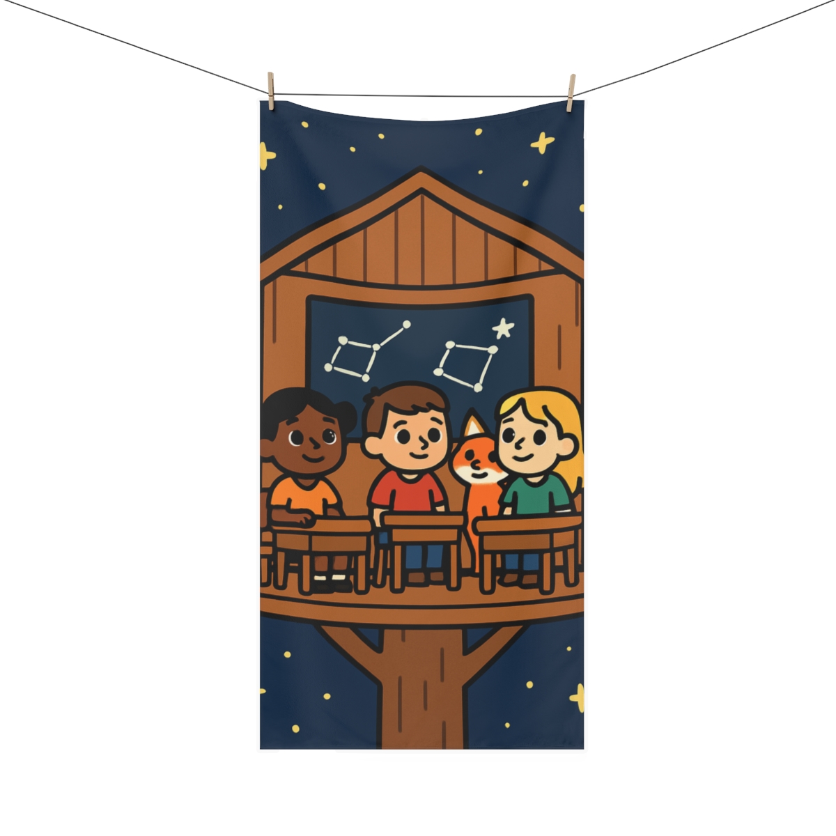 Starlight Treehouse Classroom stylish beach towels